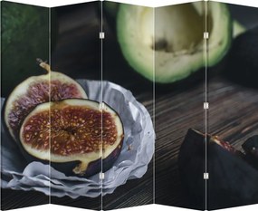 Paraván - Füge és avokádó (210x170 cm)