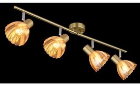 Globo 54315M-4 - Spotlámpa ZACHERY 4xE14/40W/230V arany