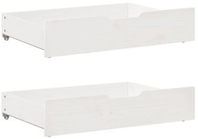 fehér kihúzható heverő fiókokkal matrac nélkül 90 x 200 cm