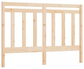tömör fenyőfa ágyfejtámla 126 x 4 x 100 cm