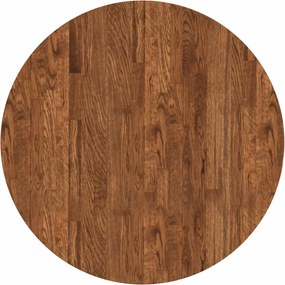 vidaXL Asztallap Világos Barna Ø 70 x 2,5 cm Tömör Tölgyfa