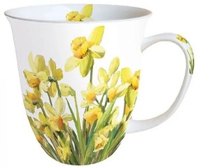 Tavaszi nárcisz virágos porcelán bögre Golden Daffodils 400ml