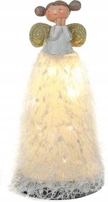 Angyal Figura Led Világító Angyal Dekoráció 23cm Magas Lámpa Dekoráció