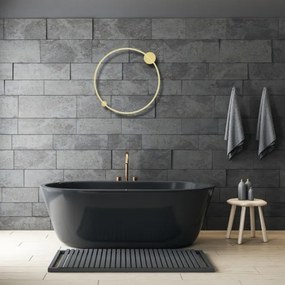 LED fali lámpa SATURNO LED/46W/230V 80 cm átmérő IP44 arany