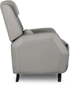 Elegáns Dönthető Relaxfotel Szürke Eco-bőr Kárpittal. VIPER