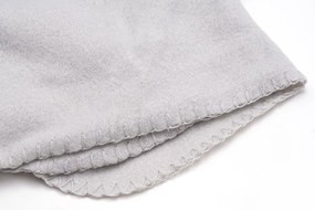 Fleece pléd 160x200 cm világosszürke
