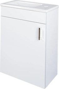 VivaStyle NIKA - fali függesztett - fürdőszobabútor CeraStyle 71100 mosdóval - BALOS - 42 x 24 cm