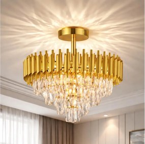 Brilagi - Felületre szerelhető csillár ECLIPSE 7xE14/10W/230V átm. 48 cm arany