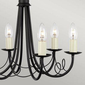 Elstead klasszikus csillár minster fekete elsmn6-black
