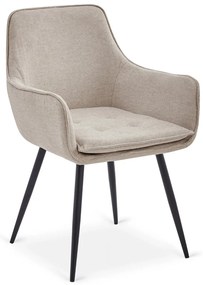 EDRICK krém színű szövet étkezőszék