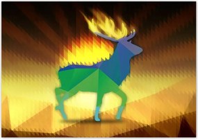 Poszterek 100x70 Szarvas modern kép