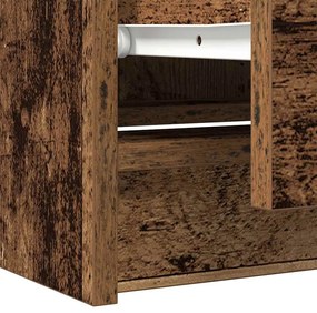 antik hatású szerelt fa TV-szekrény 60x35x54 cm