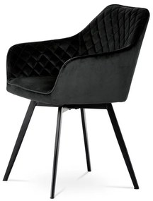 Fekete Bársony Étkezőszék. DCH-425 BK4