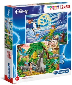 Gyermek puzzle - Peter Pan - 2x60 db-os készlet