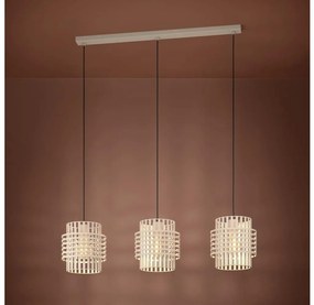 Eglo 390147 - Csillár zsinóron OLTAMAR 3xE27/40W/230V krémes