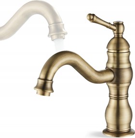 Mosdó csaptelep Asztali Alacsony Classica Sárgaréz Retro Loft csaptelep