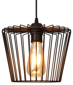 Csillár zsinóron TORRI 3xE27/15W/230V fekete