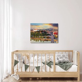 Kép - panoráma, Pozsony, Szlovákia (70x50 cm)