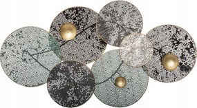 Elegáns fém fali dekoráció liliom nagy