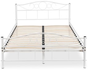 Fém ágy 120 cm Granjeros (fehér) (ágyráccsal). Akció -21%. 1119128
