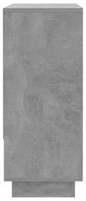 betonszürke forgácslap tálalószekrény 97 x 31 x 75 cm
