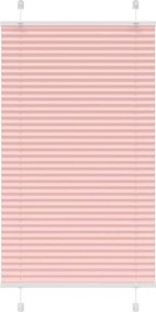 vidaXL pliszírozott redőny rózsaszín 75x150 cm szövetszélesség 74,4 cm