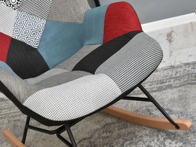 Fotel Sibyla (patchwork + fehér bükk). 1110388