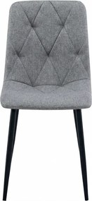 LIBRA PLATINUM GREY szürke szék fekete lábakkal