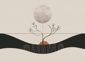 Poszter 55x40cm Téli Hold