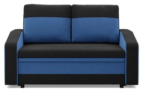 Hewlet kanapé, szövet anyag, fekete - kék