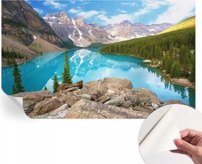 Design fali fotótapéta öntapadós kék tó 416x254