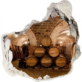 3d lyuk fal dekoráció Barrel a szőlőhegyen nd-p-72492080