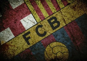 Poszter, Futball Club Barcelona, Fc Barcelona, Barca. Spanyolország.