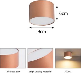 BRILAGI - Kültéri mennyezeti lámpatest FORIS LED/9W/230V Ø 9 cm bronzszínű IP44