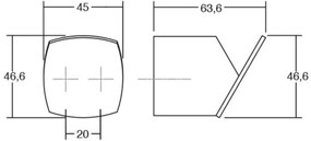 Fogas  Viefe MEGG fa-fém, dió + láva szürke EI