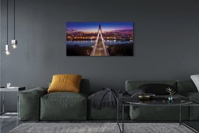 Canvas képek Varsó panoráma folyó híd 100x50 cm