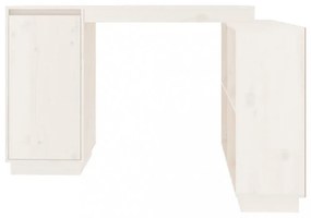 fehér tömör fenyőfa íróasztal 110x50x75 cm