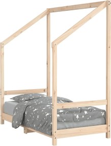 vidaXL tömör fenyőfa gyerekágykeret 70 x 140 cm