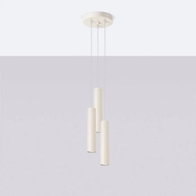 Krémszínű függőlámpa ø 19,5 cm Castro – Sollux