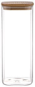 4Home Üveg élelmiszer tároló fedéllel Bamboo, 2000 ml