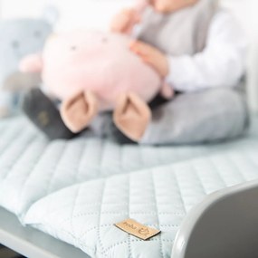 Szürke gyerek komód pelenkázó feltéttel 87x100x75 cm Hamburg – Roba