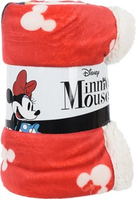 Disney Minnie Red sherpa takaró 140x190 cm