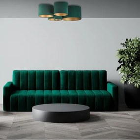 Duolla - Mennyezeti lámpa ROLLER PENTO 5xE27/60W/230V zöld/arany