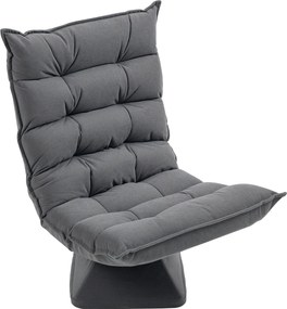 HOMCOM Földi Szék Földi Kanapé Állítható Hátmasszázs, Forgatható Meditációs Szék Alappal, Párnázott Reclinerg, Lusta Kanapé a Nappaliba és Irodába, Sz