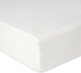 Jersey lepedő 110/120x190/200x30 fehér, gumis matracvédővel 30 cm