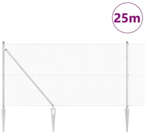 Hegesztett Drótkerítés 13 Tüske Oszloppal 1.4x25 m Galvanizált Acél