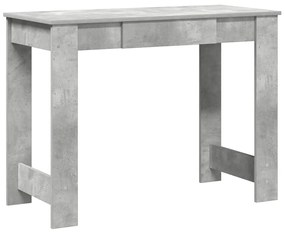 betonszürke forgácslap íróasztal 100x45x75 cm
