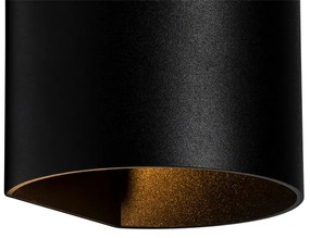 Modern fali lámpa fekete - Sabbio