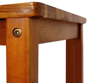 Casaria® 2 db bárszék készlet - akác