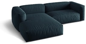 Sötétkék moduláris sarokkanapé (bal oldali) Martina – Micadoni Home